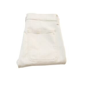 Madewell Mid-Rise Kick Out Jeans Denim Cream Color Size 29